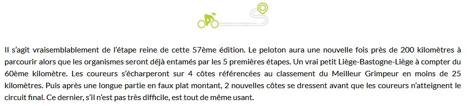 descriptif étape tour de bretagne