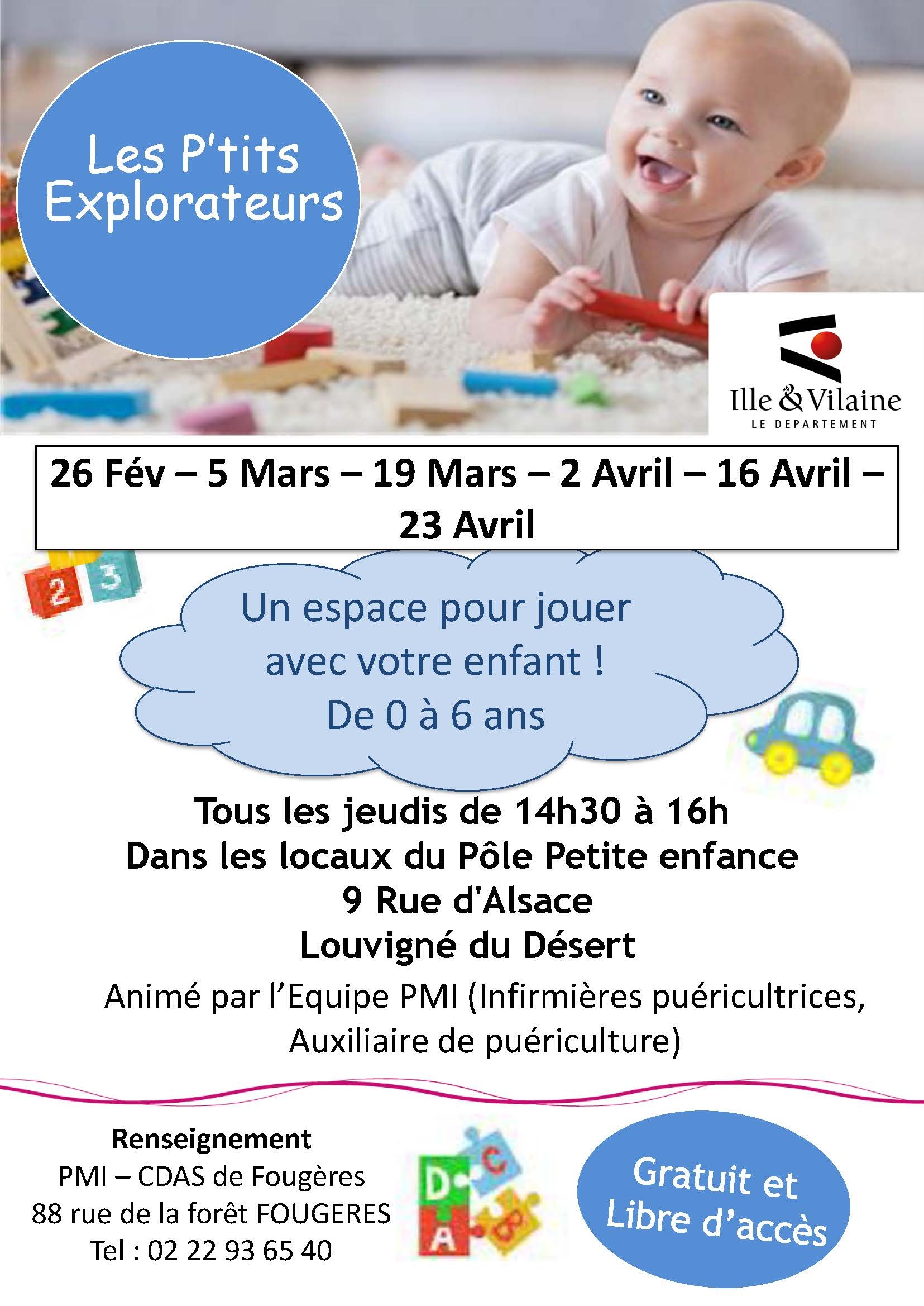 Les p'tits explorateurs MARS AVRIL2026