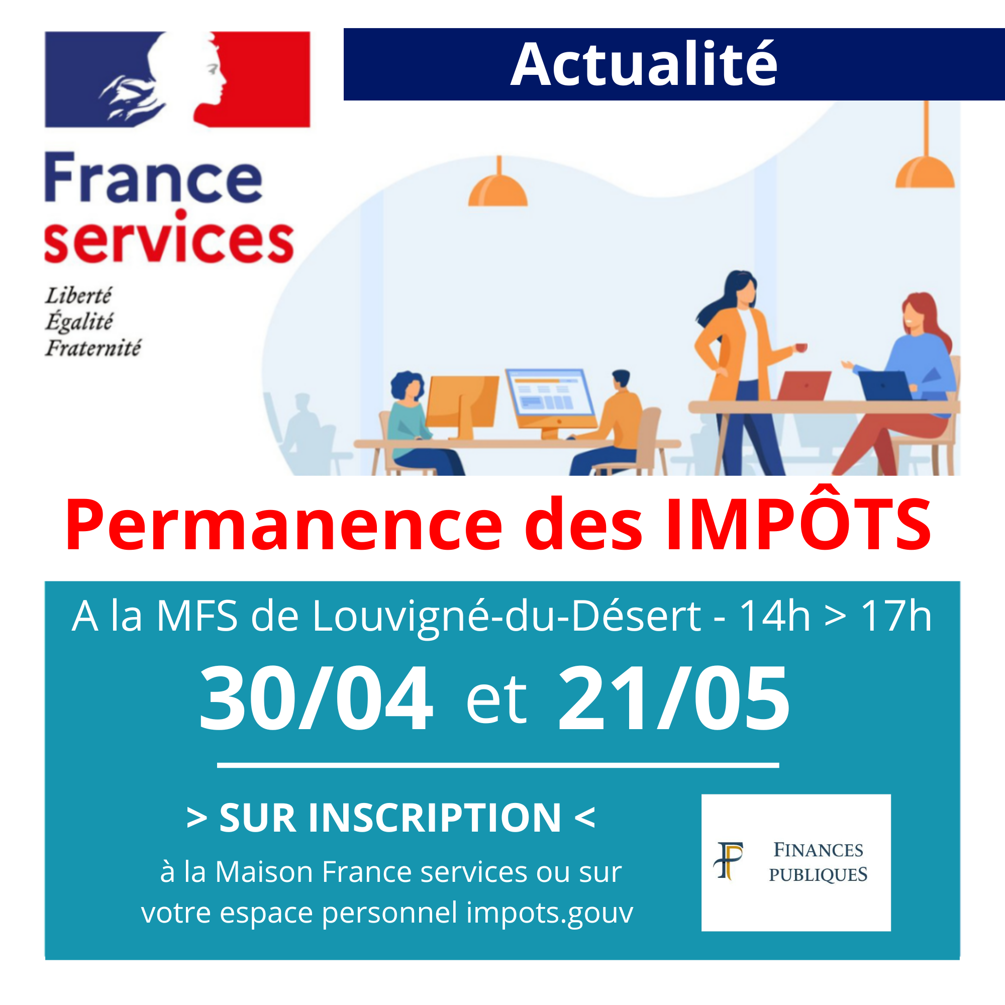 permanences impots 2025