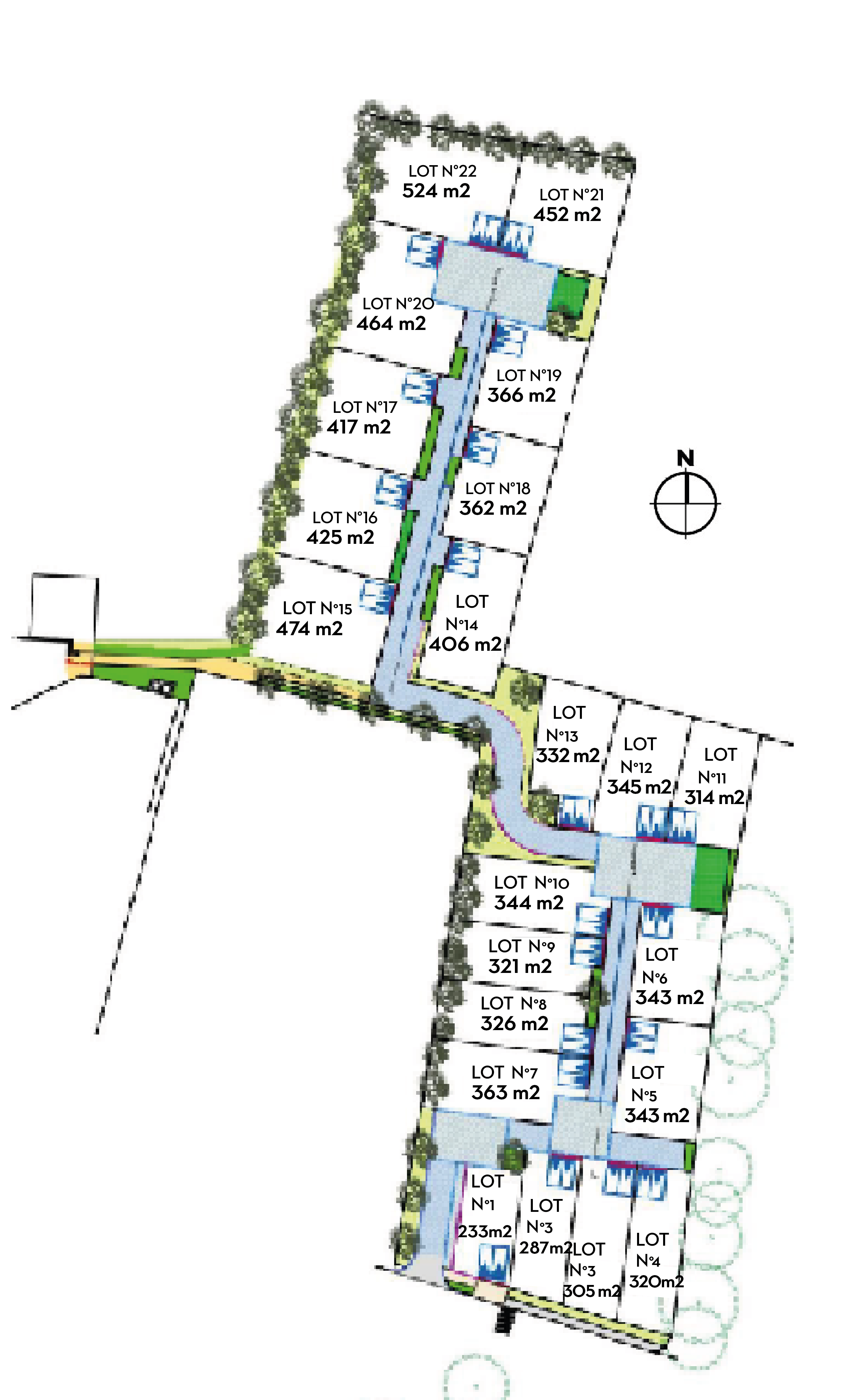 plan surfaces parcelles2026