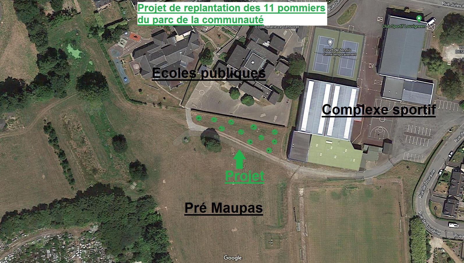 Prè Maupas - projet d'implantation