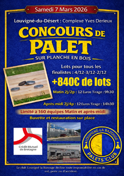 concours palet mars 2026
