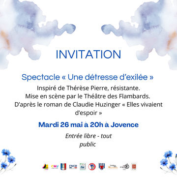 spectacle une détresse d'exilée