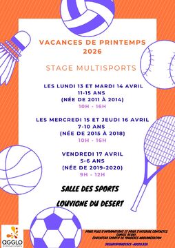 stage multisports avril 2026